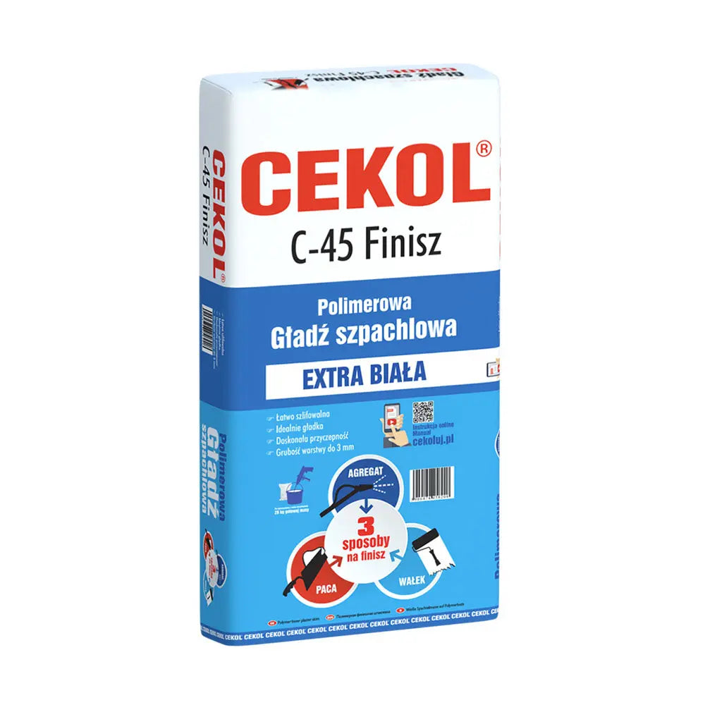 Cekol C-45 Finisz plaster compound for thin layers - 20kg