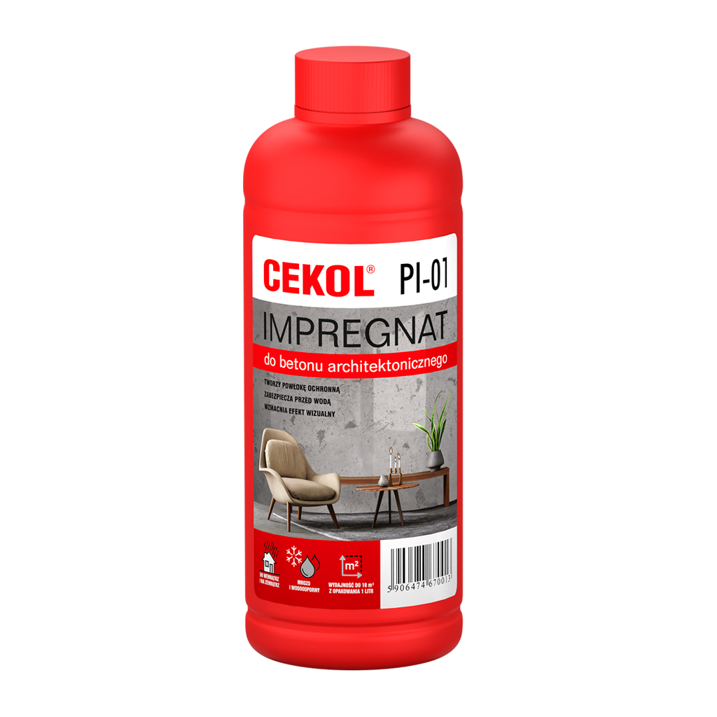 Cekol PI-01 impregnate for architectural concrete-1L