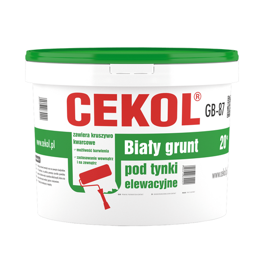 Cekol GB-87 white primer for external plaster - 20kg