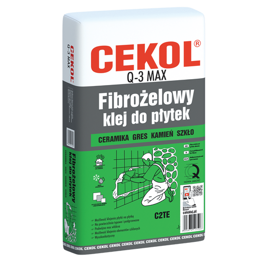 CEKOL Q-3 MAX FIBROGEL TILE ADHESIVE 20kg